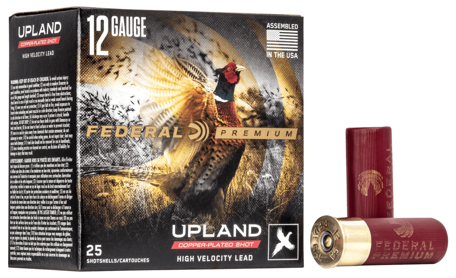 Federal P1384 Premium Wing-Shok High Velocity 12Gauge 2.75" 1 3/8oz 4Shot 25 Per Box/10 Case
