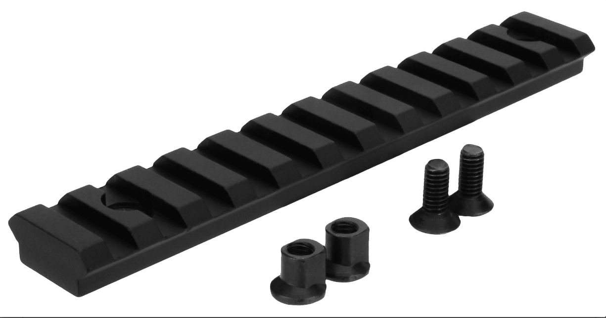 TacFire MAR103 KeyMod Picatinny Rail 5 Inch 11 Slots  Black
