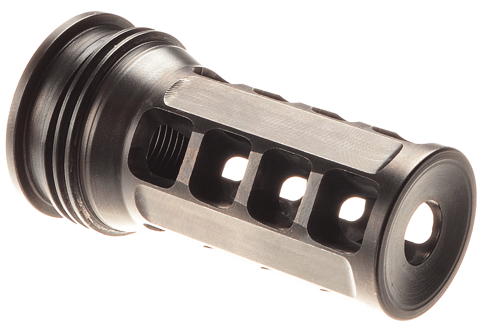 Huxwrx 1646 QD ELR Muzzle Brake Black with 5/8"-24 tpi Threads &  2.30" OAL for 338 Cal AR-Platform