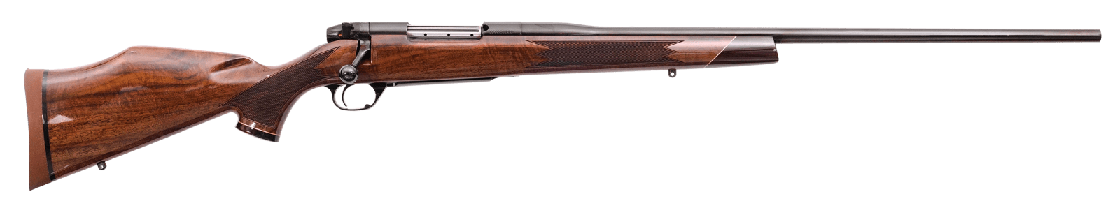 Weatherby MDX01N65RWR4O Mark V Deluxe Full Size 6.5 Wthby RPM 4+1 24" High Gloss Blued Fluted Barrel, Blued Steel Drilled & Tapped Receiver, Gloss Walnut Monte Carlo Stock, Right Hand