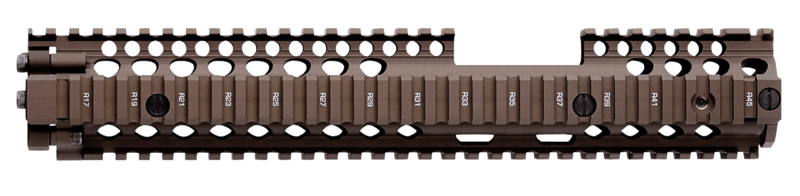 Daniel Defense 0100408030 M4A1 FSP RIS II Handguard 12.25" 2-Piece, Free-Floating Style Made of 6061-T6 Aluminum with Flat Dark Earth Anodized Finish & Picatinny Rail for AR-15