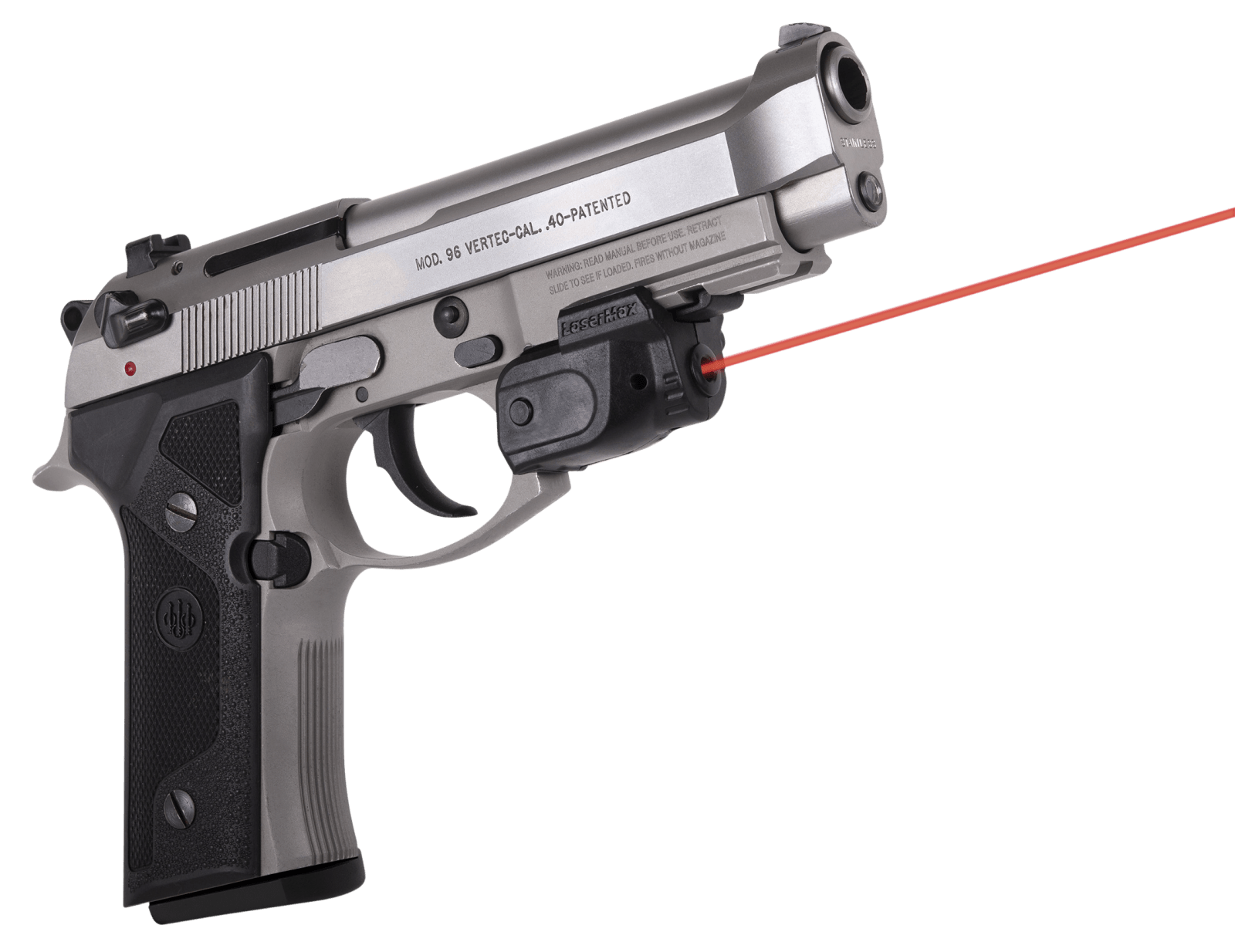 LaserMax GSLTNR Red Lightning Rail with GripSense  Black