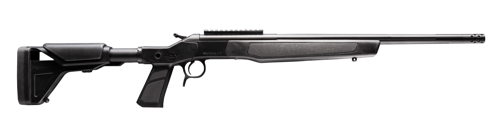 CVA CR4443XP Scout XP 450 Bushmaster 1rd 20" Matte Stainless Steel Threaded Barrel & Receiver w/Picatinny Rail, Graphite Black Adjustable Synthetic Stock