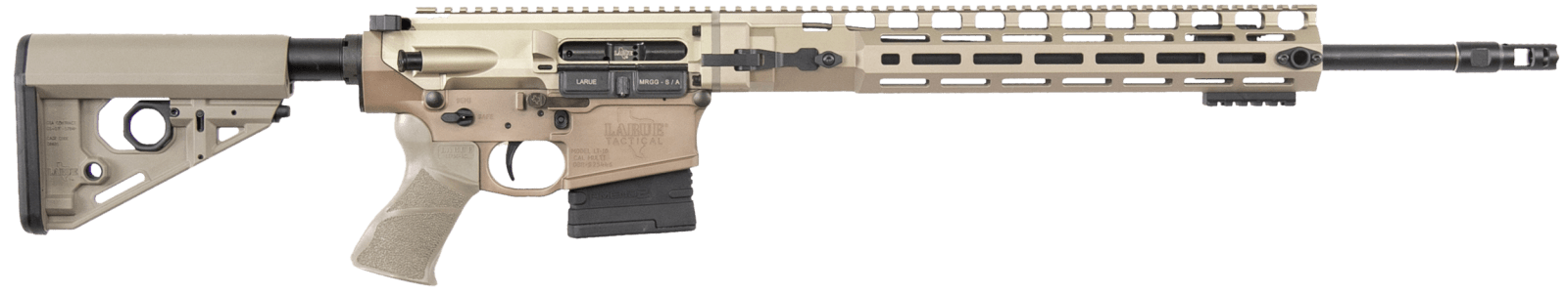 Larue Tactical LTMRGGS308W20FDELC LT10  MRGG MLOK 308 10+1 20"  Stealth Fluted Barrel FDE Right Hand