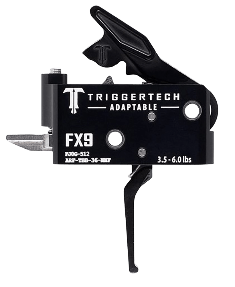 TriggerTech ARFTBB36NNF Adaptable  Two-Stage Flat Trigger with 3.50-6 lbs Draw Weight & Black PVD Finish for FN FX9