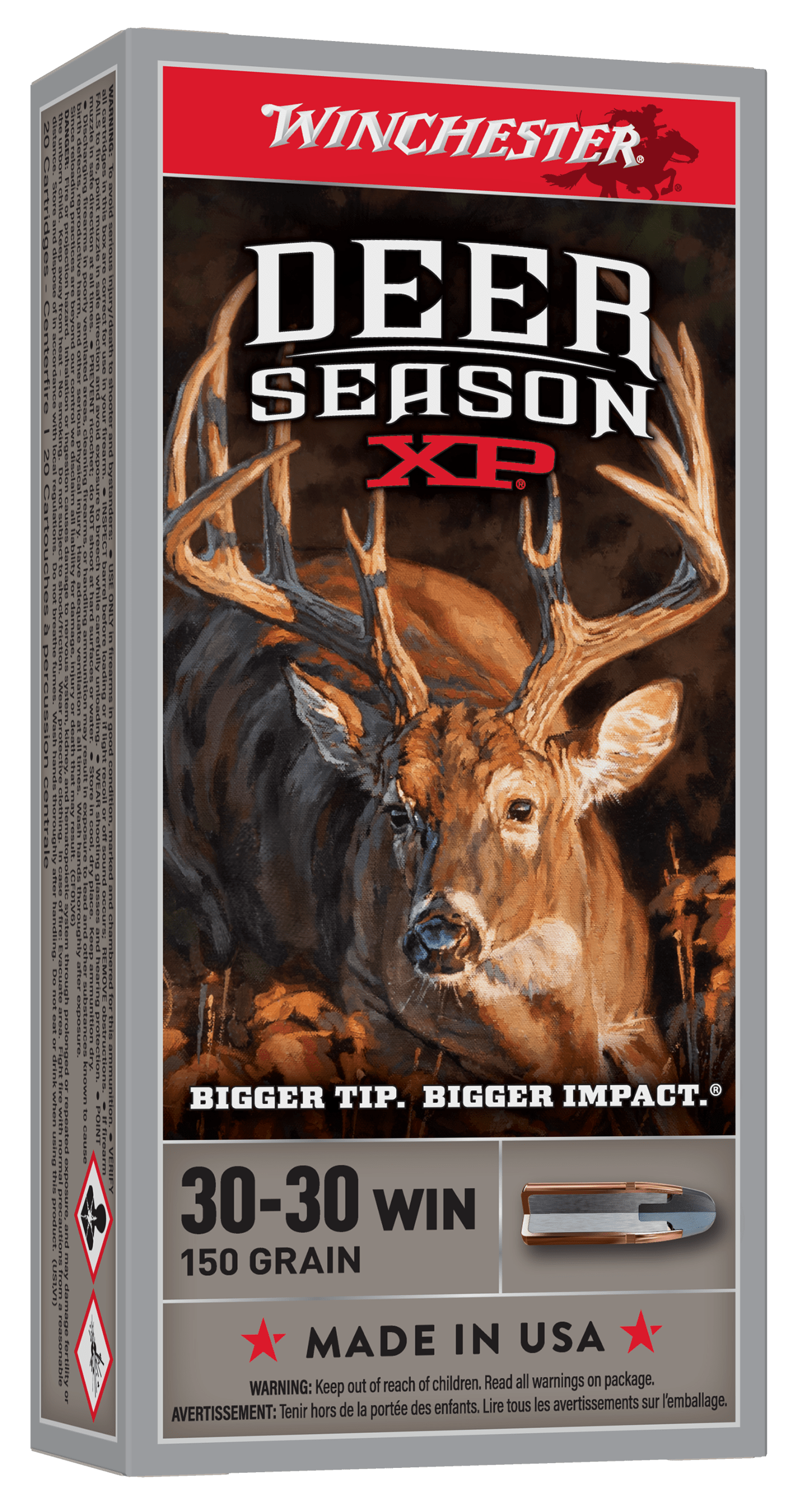 Winchester Ammo X3030DS Deer Season XP  30-30Win 150gr Extreme Point 20 Per Box/10 Case