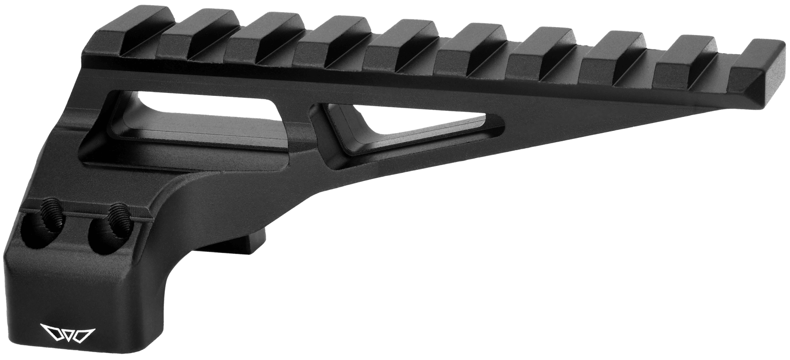 Warne 7861M DiviingBoard Mount  Black Aluminum 35mm Tube Rifle