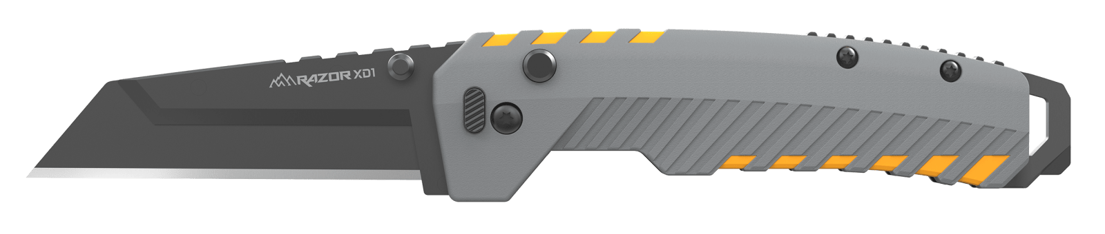 Outdoor Edge XDS230AC Razor XD2 3" Folding Plain 420J2 SS Blade Gray/Yellow