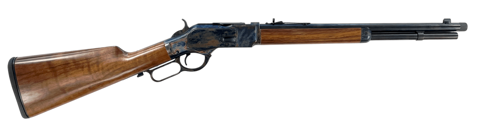 Taylors & Company 240002 1873 TC73 9mm Luger 10+1 18" Blued Threaded Barrel, Color Case Hardened Receiver, Walnut Fixed Stock, Taylor Tuned, Right Hand