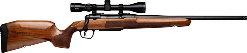 SAVAGE AXIS 2 XP 243 20" THREADED W/3-9X40 BLK/HARDWOOD