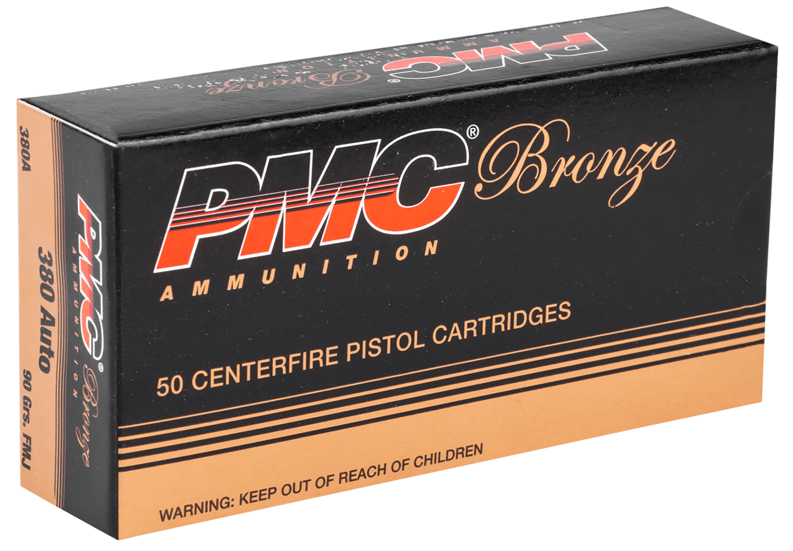 PMC 380A Bronze  380ACP 90gr Full Metal Jacket 50 Per Box/20 Case