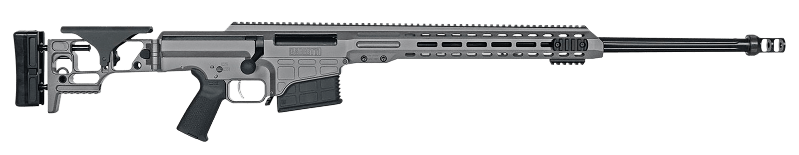 Barrett 18489 MRAD  300 Win Mag 26" 10+1 Gray Gray Folding with Adjustable LOP Stock Black Polymer Grip Right Hand