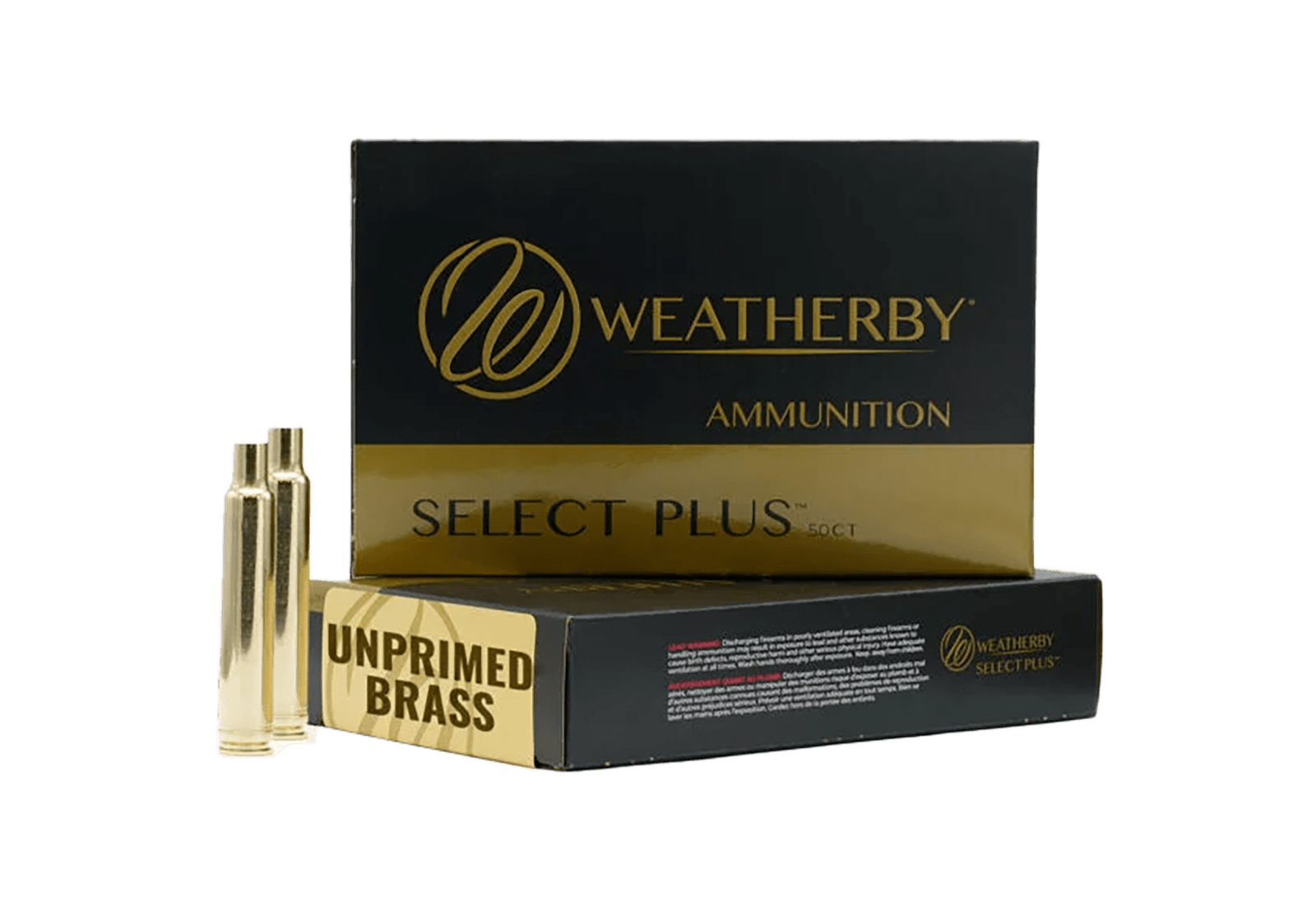 Weatherby BRASS303CT50 Select Plus Unprimed Cases 30-378 Wthby Mag Rifle Brass 50/Box