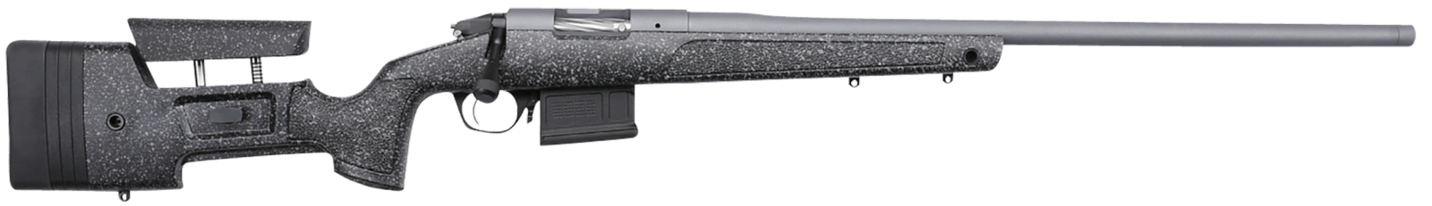 Bergara Rifles BPR20300MC Premier HMR Pro 300 Win Mag 5+1 26" Threaded Barrel Tactical Gray Cerakote, Black w/Gray Fleck Stock