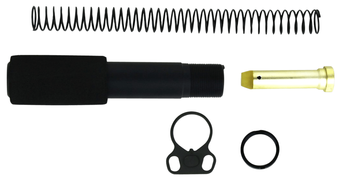 TacFire MAR049B Buffer Tube Kit Mil-Spec AR-15 Black Aluminum AR-Pistol Platform