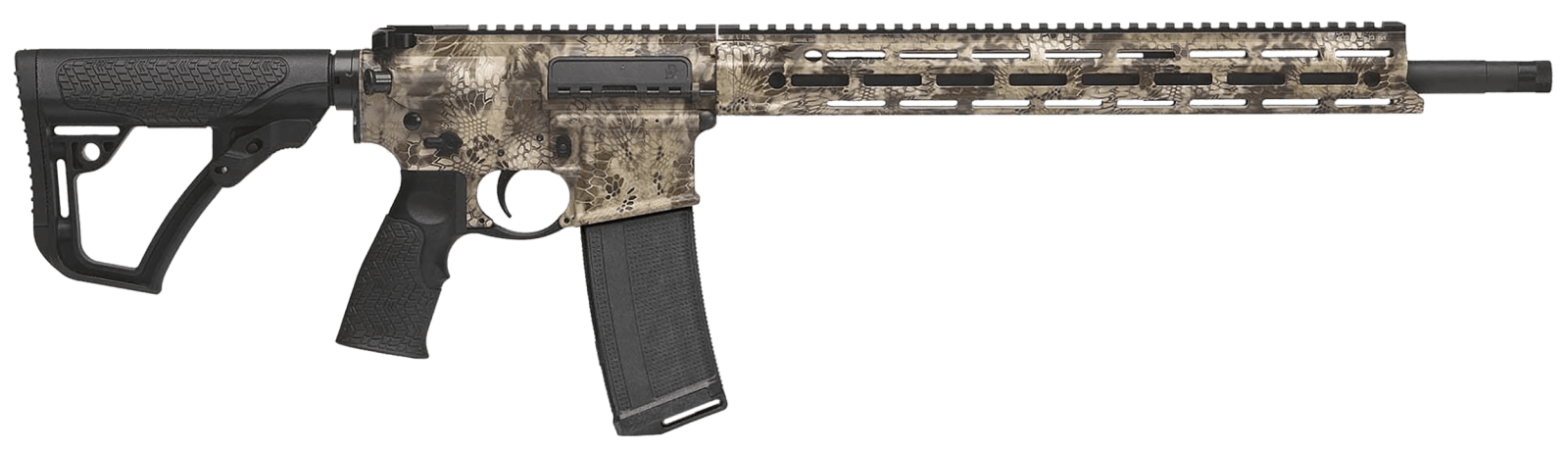 Daniel Defense 0212881702047 DDM4 Hunter 5.56x45mm NATO 18" 32+1 Black Hard Coat Anodized Black Mil-Spec 6 Position Stock Black Polymer Grip Ambidextrous Hand