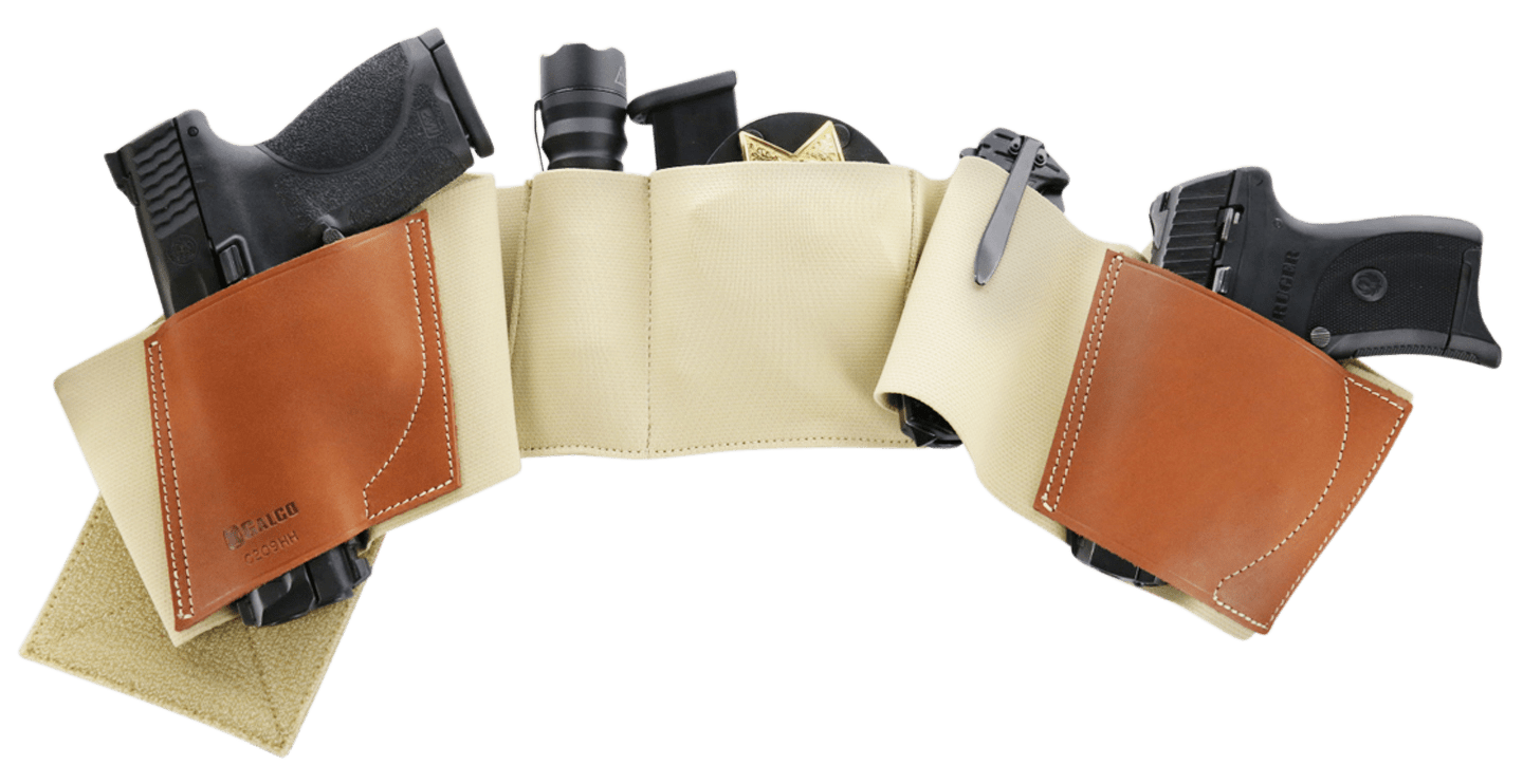 Galco UWKHSM2 UnderWraps 2.0 Khaki Small Leather/Nylon Handgun