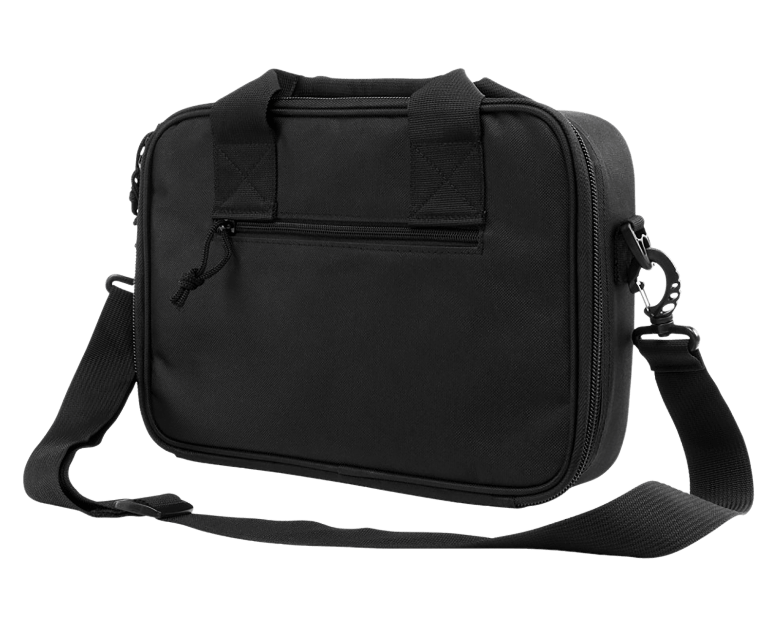 NcStar CPDX2971B VISM Double Pistol Range Bag w/ Mag Pouches Loop Fasteners Zippers Padding & Black Finish
