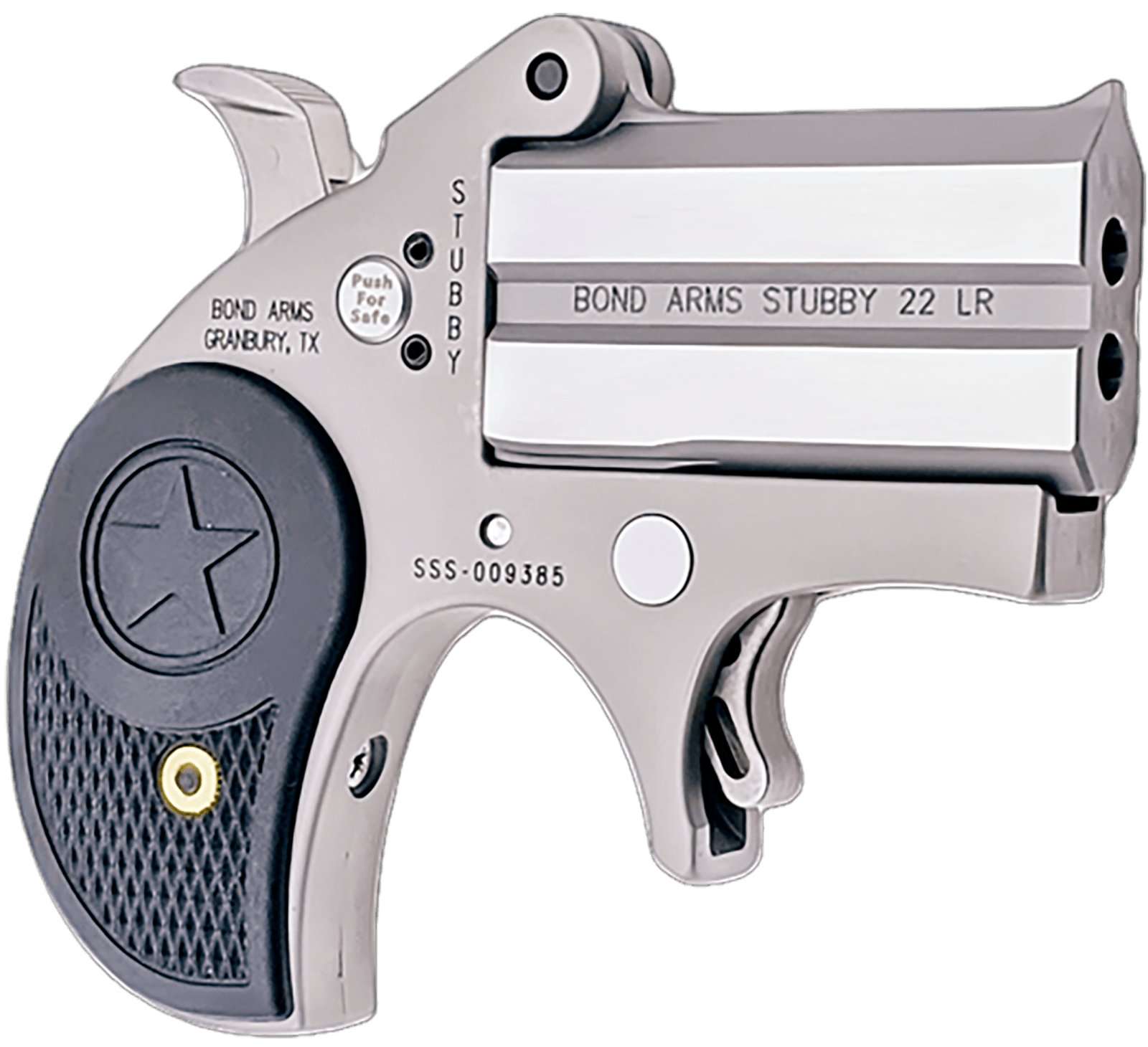 Bond Arms BASTB Stubby Stinger RS 22 LR 2rd Shot 2.20" Steel Frame Black Textured Polymer Grips Right Hand