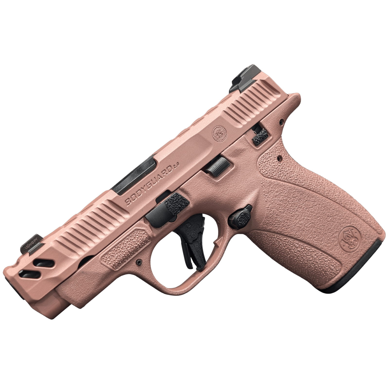 SMITH & WESSON PC BODYGUARD 2.0 CARRY COMP ROSE GOLD 380ACP PISTOL 3.1" M.S  1-10RD, 1-12RD MAG