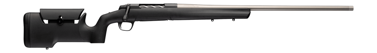Browning 036120282 X-Bolt 2 Special Max LR Full Size 6.5 Creedmoor 4+1 22" Matte Stainless Heavy Sporter Threaded Barrel, Matte Stainless Stainless Steel Drilled & Tapped Receiver, Black Adjustable Ma