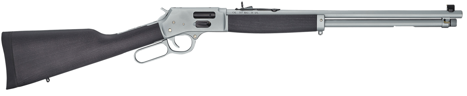 Henry H012GCAW Big Boy All Weather Side Gate Full Size 45 Colt (Long Colt) 10+1 20" Hard Chrome Plated Steel Barrel, Satin Hard Chrome Steel Receiver, Stained Hardwood Wood Stock Right Hand