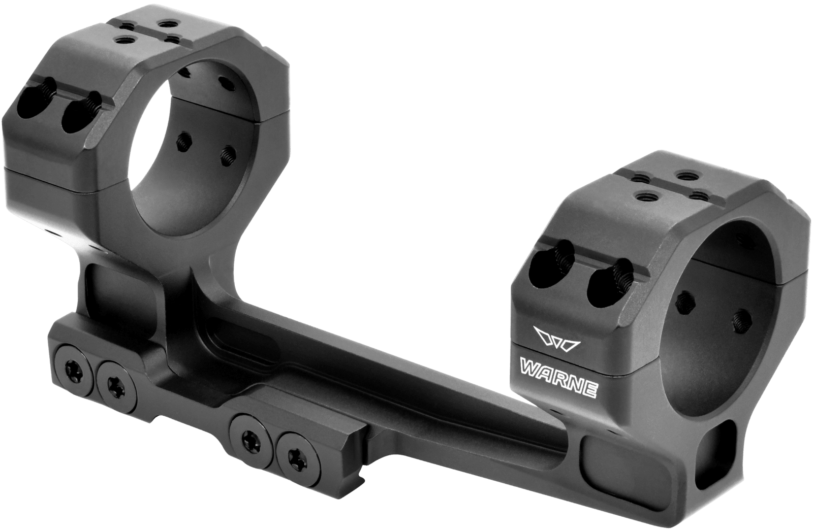 Warne 7818M Precision Cantilever Mount Scope Mount/Ring Combo Black Anodized 30mm 0 MOA