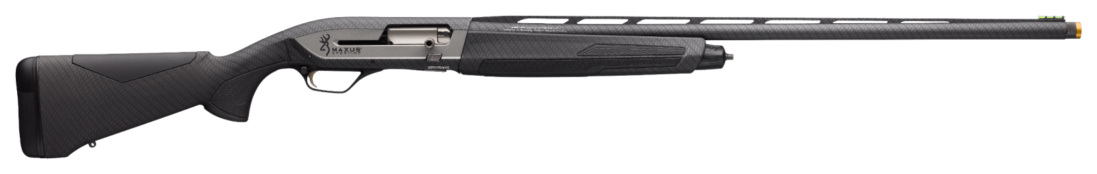 Browning 011708304 Maxus II Sporting 12 Gauge with 28" Barrel, 3" Chamber, 4+1 Capacity, Carbon Fiber Dipped Metal Finish & Hydrographic Dip Carbon Fiber Black Synthetic Stock Right Hand (Full Size)