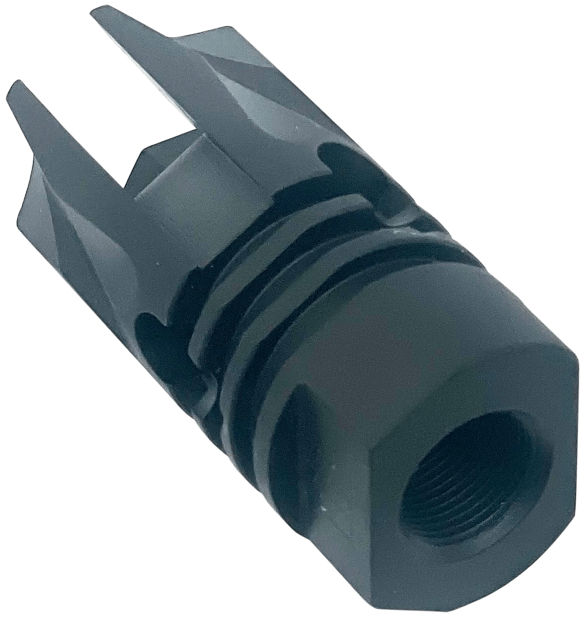 LBE Unlimited ARFH-REV REV Flash Hider 5.56mm (223 Cal) Black 1/2"-28 tpi Threads, Crush Washer
