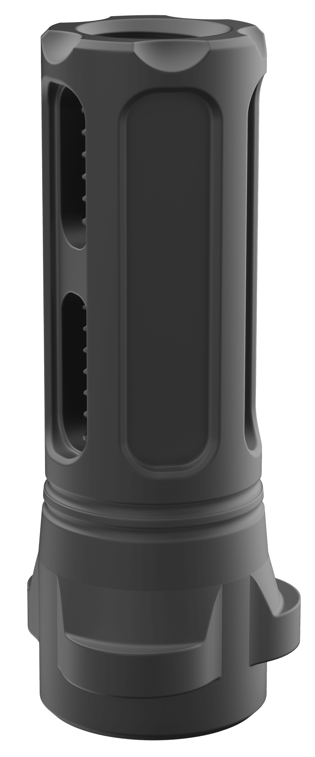 Breek Arms BRK4321 Sentinel Caged Flash Hider Black Nitride Steel 5/8"x24 Threads 30 Cal Compatible w/ Breek-LOK 3QD