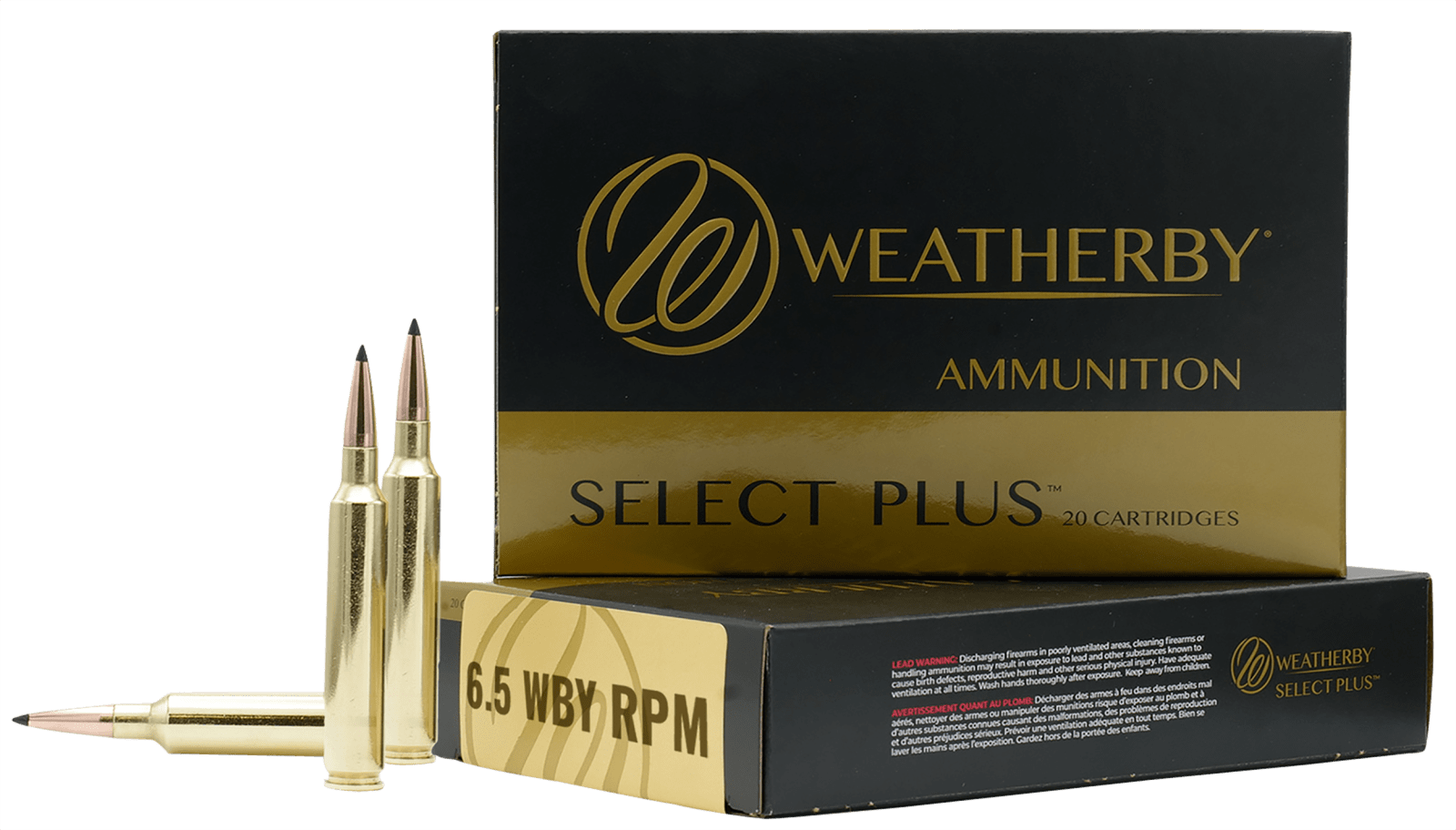 Weatherby B65RPM127LRX Select Plus  6.5WBYRPM 127gr Barnes LRX Lead Free 20 Per Box/10 Case