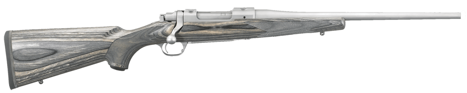 Ruger 17108 Hawkeye Compact Compact 243 Win 4+1 16.50" Matte Stainless Steel Barrel, Integral Scope Mounts Stainless Steel Receiver, Black Fixed Laminate Stock