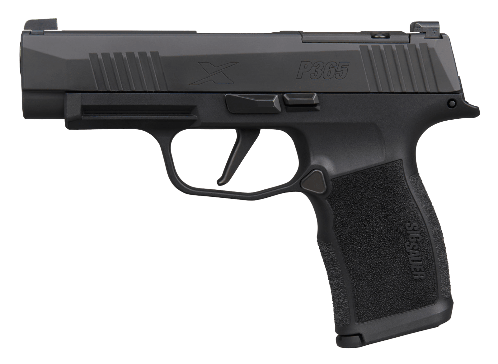 Sig Sauer 365XL9BXR3P15 P365XL  Micro-Compact 9mm Luger 15+1 3.70" Black Barrel, Black Nitron Stainless Steel Optic Ready/Serrated Slide, Black Stainless Steel Frame w/Accessory Rail, Black X Polymer