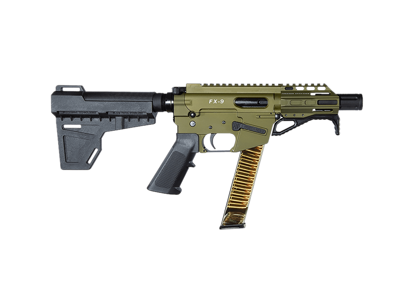 FREEDOM ORDNANCE FX9P4-ODG FX9P 9mm Luger 31+1 4" OD Green