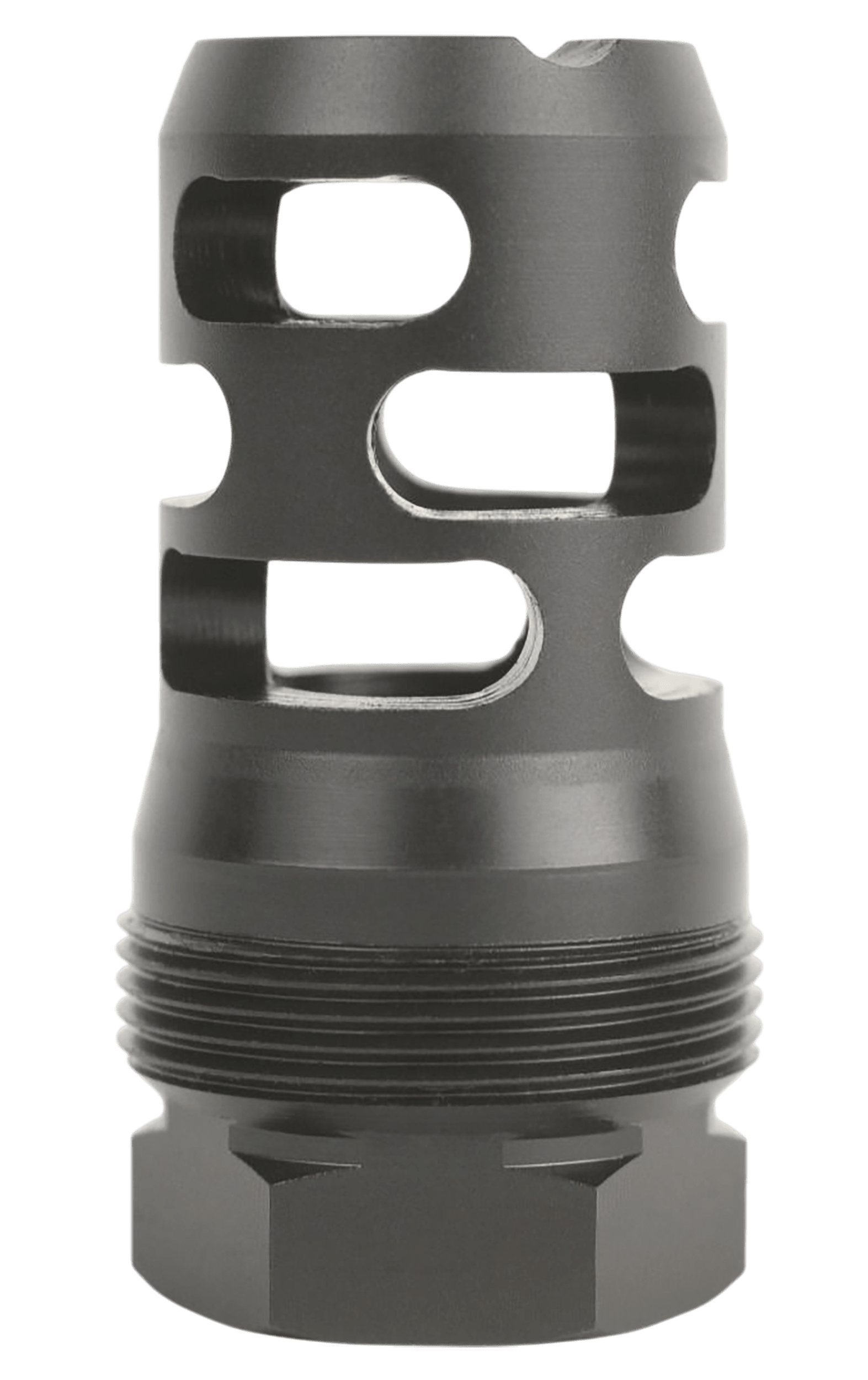 Armaspec ARM2961-BLK Micro Muzzle Brake Catacomb Black QPQ Nitride 1/2"x28 Threads 223/5.56