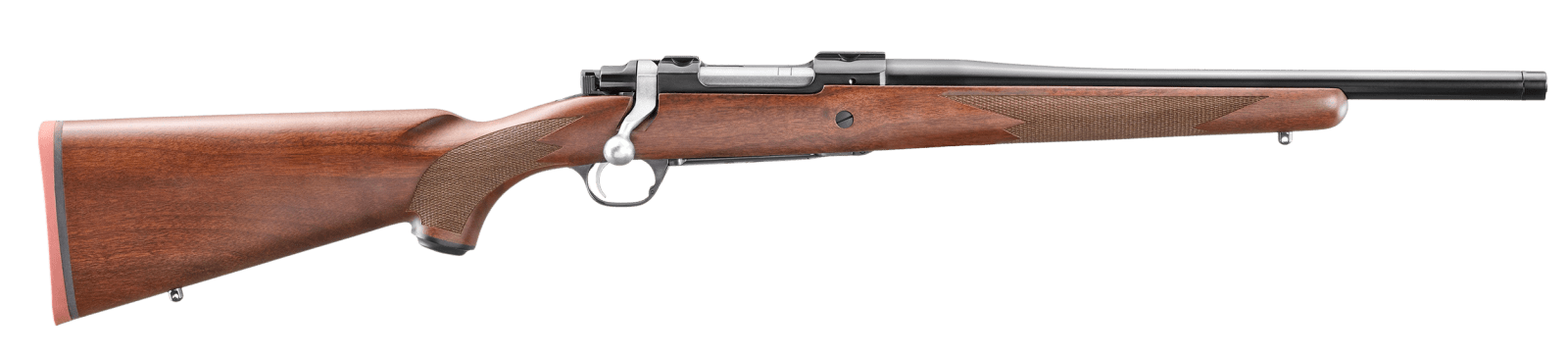Ruger 67100 Hawkeye Hunter 308 Win 4+1 16.60" Satin Blued Threaded Barrel, Satin Blued Steel Receiver w/Integral Scope Mount, American Walnut Fixed Stock, Right Hand