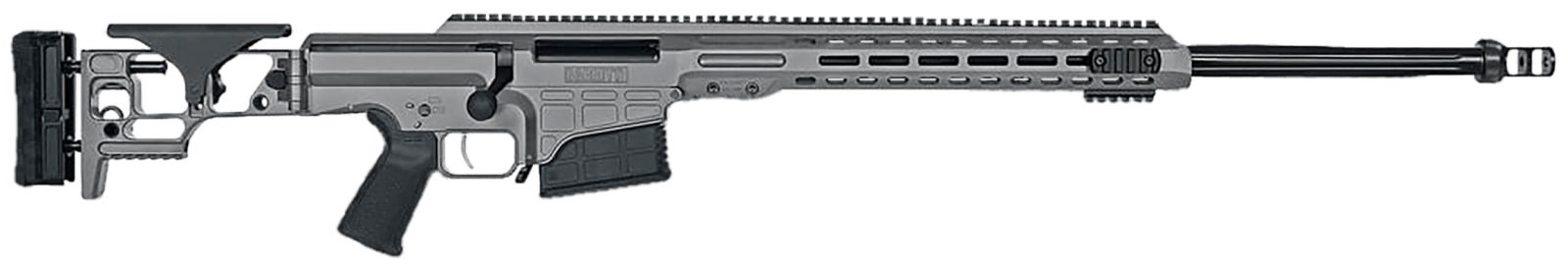 Barrett 18501 MRAD 300 PRC Caliber 26" 10+1, Tungsten Gray Rec & Folding Stock, Black Magpul Grip