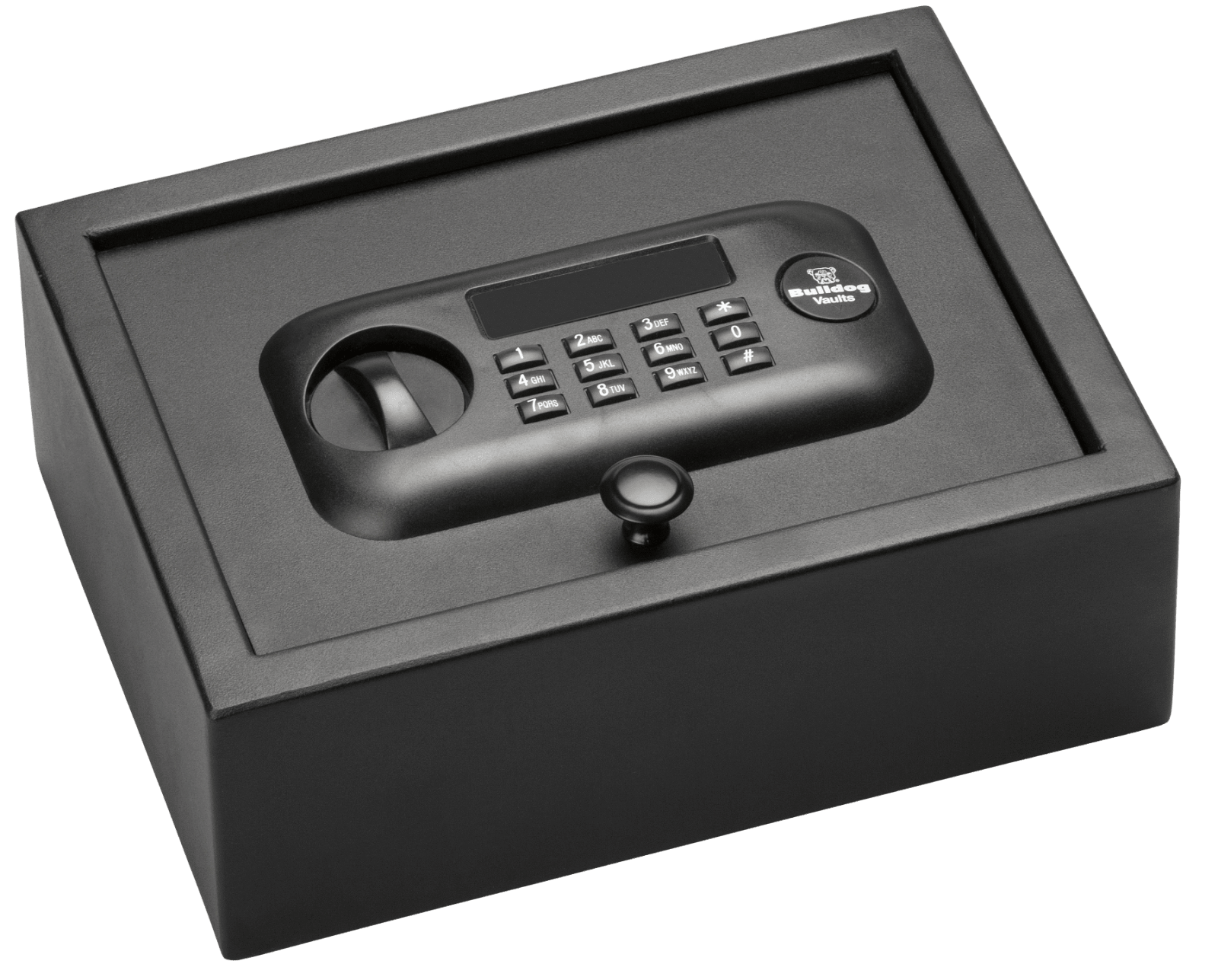 Bulldog BD1030 Digital Top Open Vault Standard Keypad Entry Black Powder Coat Steel 11.80" x 8.70" x 4"