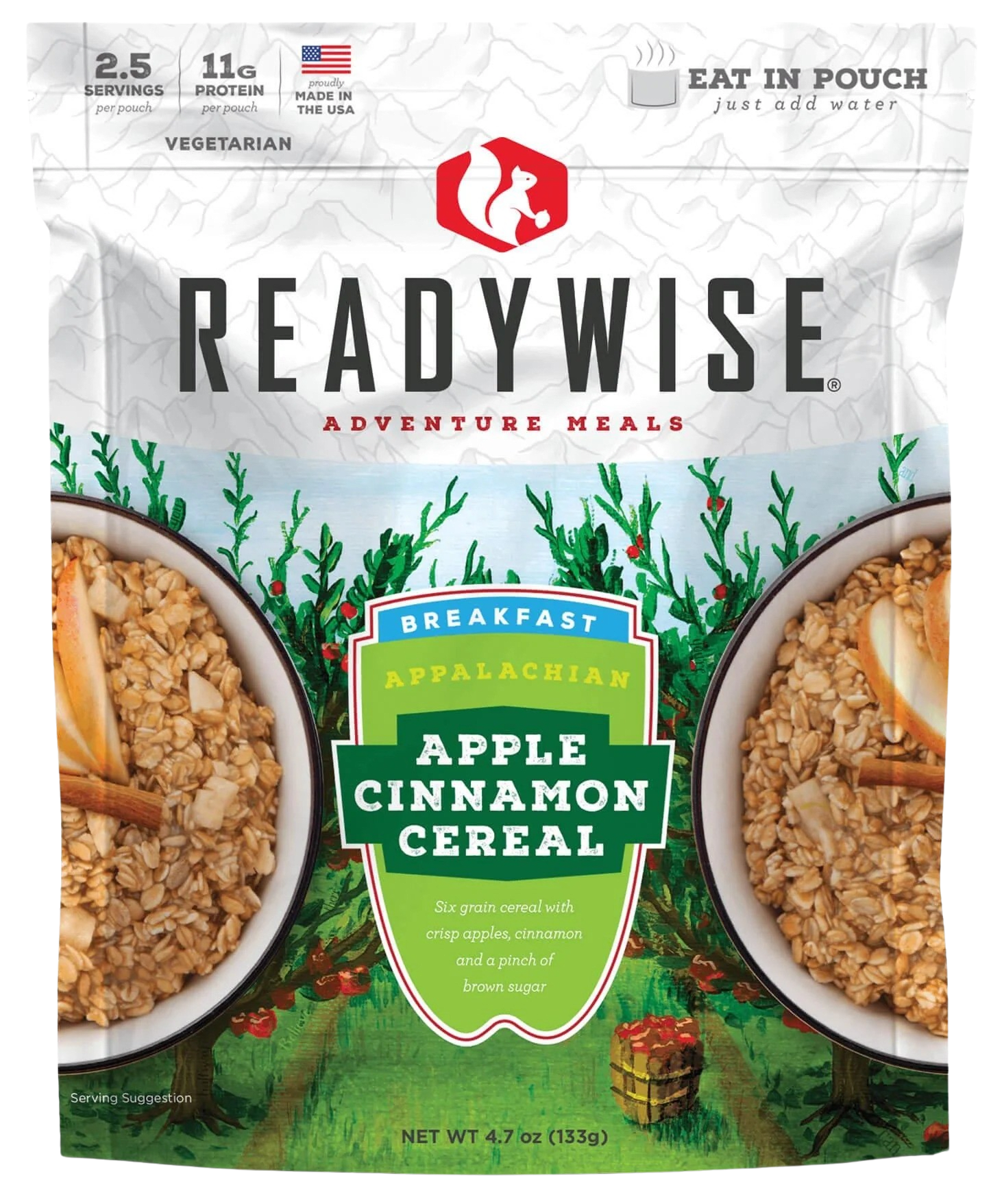 Wise Foods RW05802 Apple Cinnamon Cereal 2.5 Servings 6 Per Case