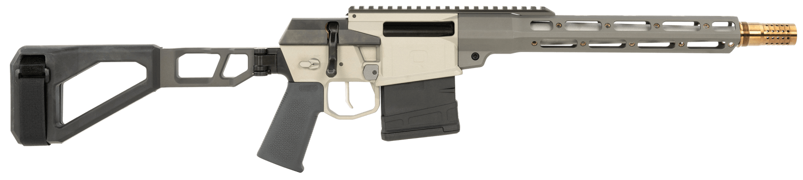 Q LLC FIX8612INPISTOL The Fix  8.6 Blackout 30+1 12" Stainless Threaded Barrel Q-Sert Free-Float Handguards, Picatinny Rail Receiver, Black SBA3 Brace Black, Polymer Grips