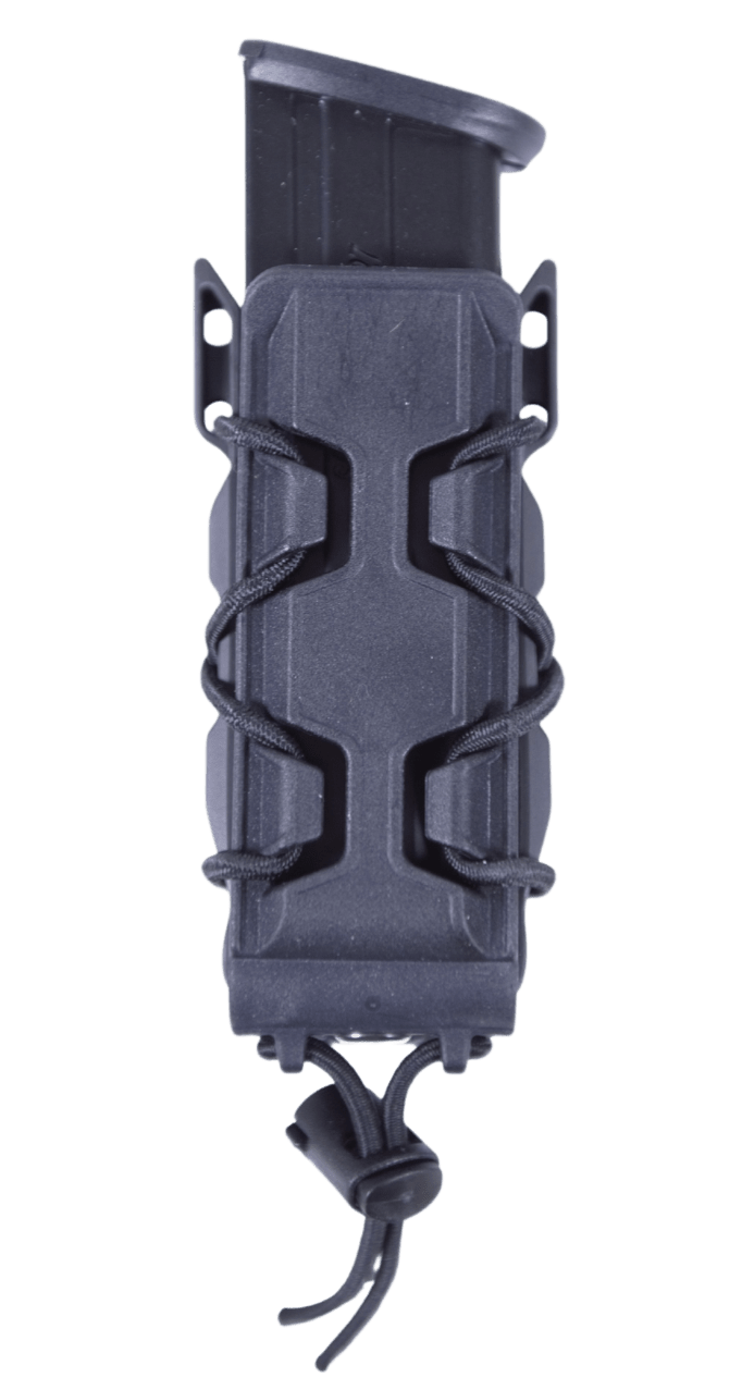 High Speed Gear 16PT01BK TACO V2 Mag Pouch Single, Black Polymer, Belt Clip/MOLLE U-Mount, Compatible w/ Pistol Mags