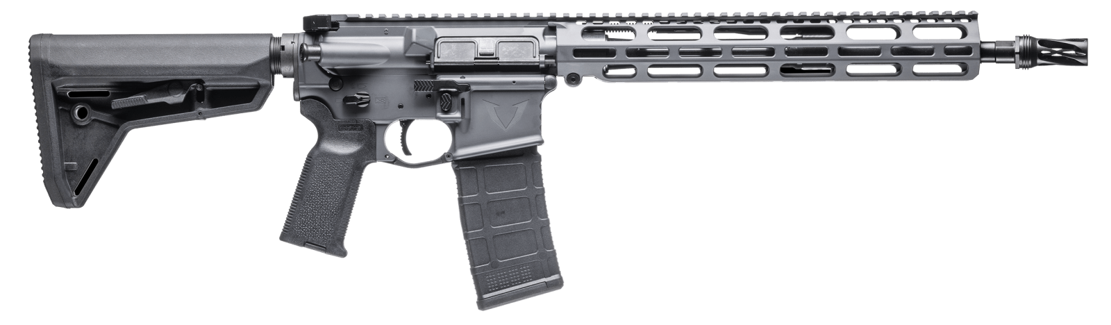 Vktr Industries V31100916622 VK-1PW  5.56 13.70" Sniper Gray Cerakote Low Profile M-LOK Handguard Magpul SL Black Magpul K2 Grip
