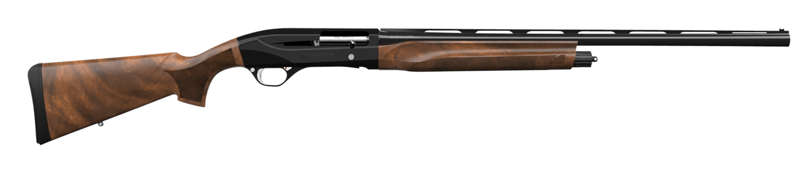 Retay USA GOR20PLBLK28 Gordion  Inertia Plus 20 Gauge 4+1 (2.75") 3" 28" Deep Bore Drilled, Black Barrel/Rec, Walnut Stock w/Integrated Sling Swivel Mount, TruGlo Red Fiber Optic Front Sight