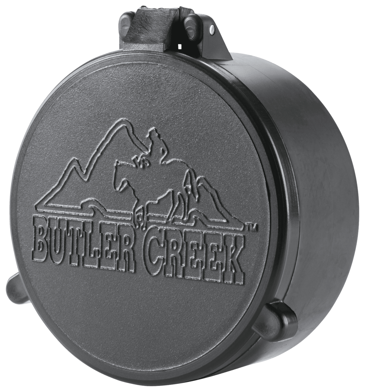Butler Creek 30150 Flip-Open Objective Scope Cover 39.60mm Obj. Size 15 Black Polymer