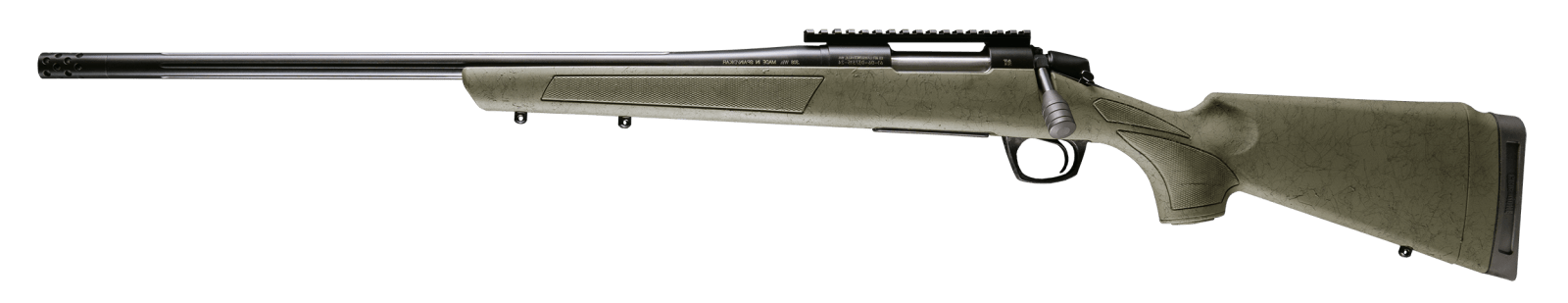 CVA CR3987GLH Cascade XT 350 Legend 4+1  22" Graphite Black Cerakote Fluted Threaded Barrel, Graphite Black Cerakote Picatinny Rail, Fixed OD Green w/Black Webbing Synthetic Stock, Left Hand