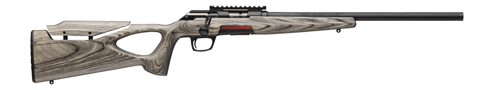 Winchester Repeating Arms 525227286 Xpert Target 17 WSM 8+1 18" Matte Black Threaded Barrel, Matte Black Steel Receiver w/Picatinny Rail, Gray Thumbhole w/Adjustable Comb Laminate Stock