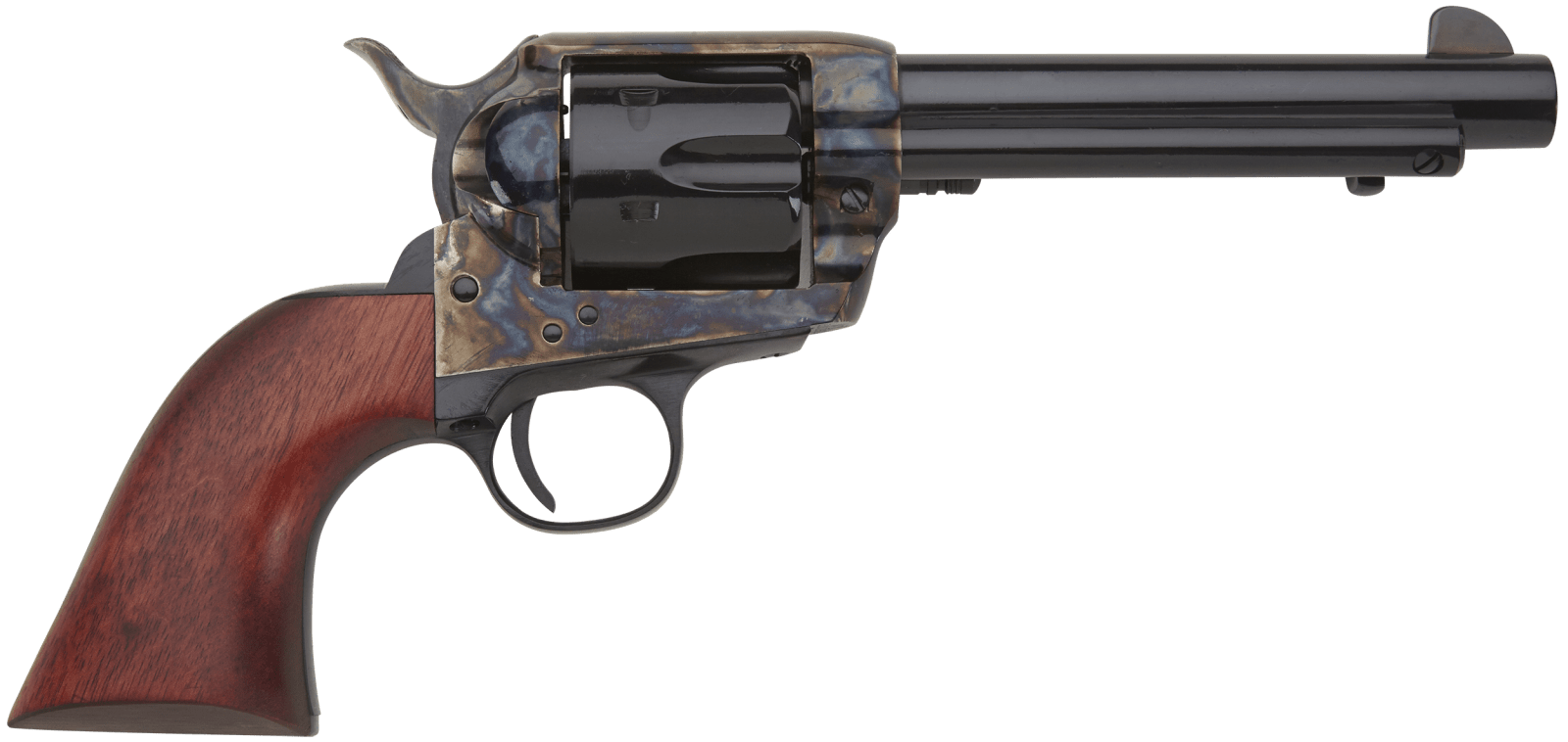 Pietta HF45CHS512NM 1873 Great Western II Californian 45 Colt (Long Colt) 6rd 5.50" Blued Steel Barrel & Cylinder, Color Case Hardened Steel Frame, Walnut Grip, Exposed Hammer