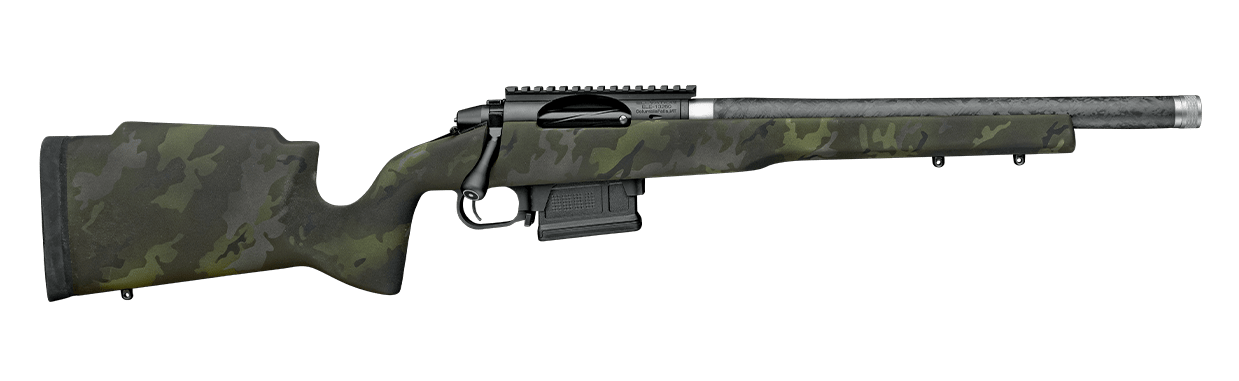 Proof Research 151709 Elevation MTR 2.0 300 PRC 3+1 20" Carbon Fiber Match Grade Threaded Barrel, Black Receiver w/Picatinny Rail, Midnight Camo Proof Fixed Carbon Fiber Stock, Right Hand