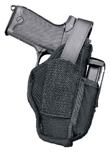 Uncle Mike's 70050 Sidekick Hip Holster IWB/OWB Size 05 Black Laminate Belt Clip Fits Large Semi-Auto Fits 4.50-5" Barrel Ambidextrous