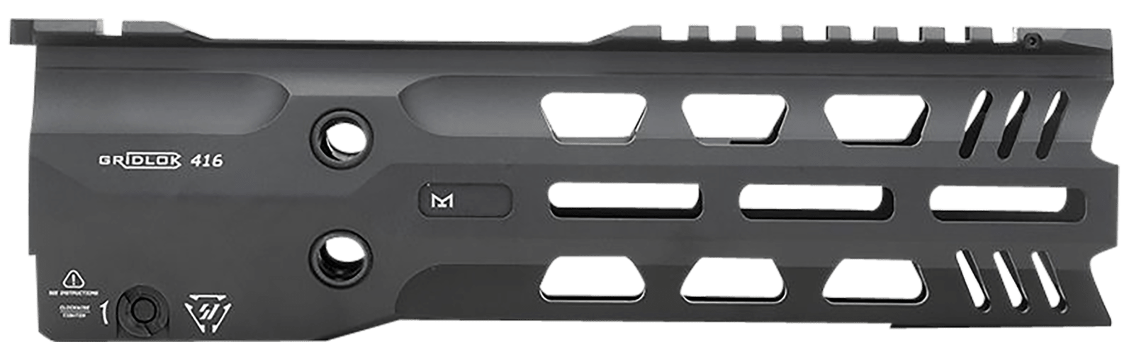 Strike Industries GRIDLOK416L9 GridLok Lightspeed With Quick Detach System 9"L 1.57"D M-LOK Black Aluminum for HK 416, HK MR556, M27 IAR